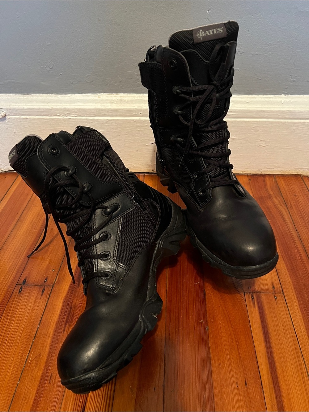 Bates Black Lace-Up Tactical Boots